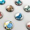 Wrapables Crystal Glass Magnets, Refrigerator Magnets for Office Whiteboards, Cabinets, Lockers (Set of 12)